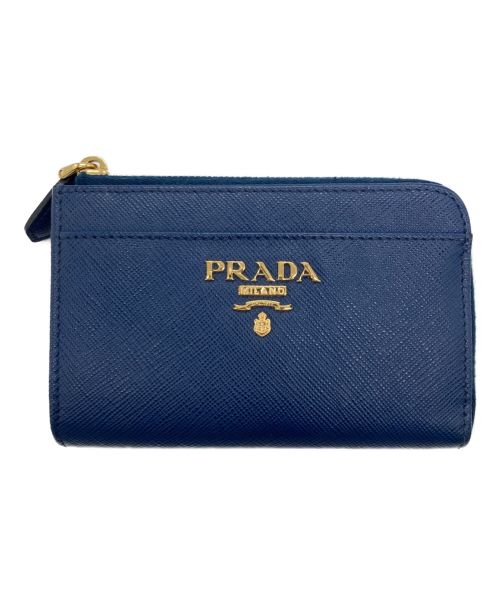 PRADA（プラダ）PRADA (プラダ) サフィアーノコインケース ブルーの古着・服飾アイテム