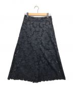 Demi-Luxe Beamsデミルクス ビームス）の古着「フラワーレースフレアスカート」｜ネイビー