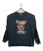 Hysteric Glamourヒステリックグラマー）の古着「ROSE BEAR オーバーサイズTシャツ」｜ダークグレー