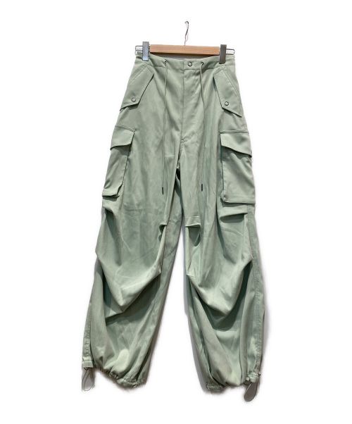 THROW（スロー）THROW (スロー) OVER LOOSE CARGO パンツ ライトグリーン サイズ:1の古着・服飾アイテム