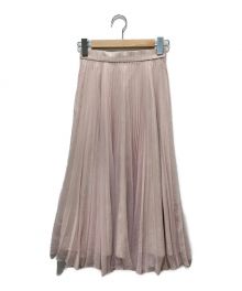 CELFORD（セルフォード）の古着「プリントプリーツスカート」｜ピンク