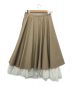 Jane Marple (ジェーンマープル) コンパクトツイルダブルスカート ベージュ サイズ:M：6800円