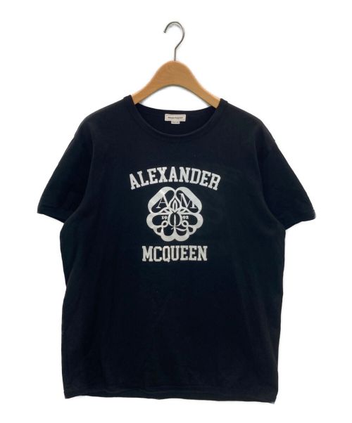 ALEXANDER McQUEEN（アレキサンダーマックイーン）ALEXANDER McQUEEN (アレキサンダーマックイーン) ロゴTシャツ ブラック サイズ:XXLの古着・服飾アイテム