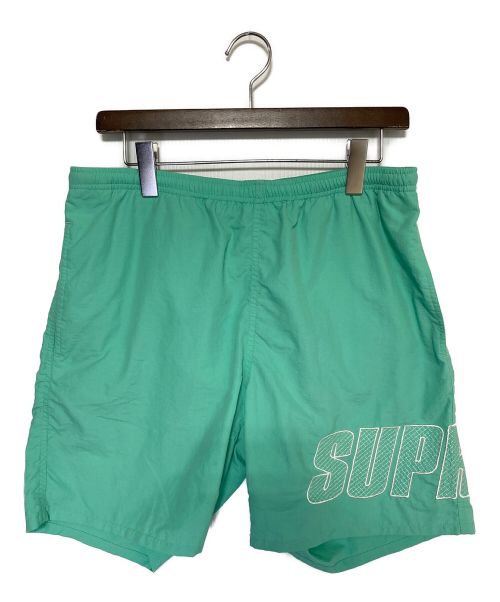 SUPREME（シュプリーム）SUPREME (シュプリーム) Logo Applique Water Short グリーン サイズ:SIZE Mの古着・服飾アイテム