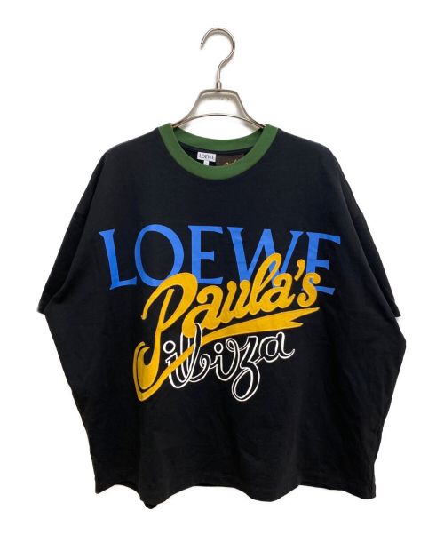 LOEWE（ロエベ）LOEWE (ロエベ) Paula’s Ibiza (パウラズ イビザ) オーバーサイズショートTシャツ ブラック サイズ:XSの古着・服飾アイテム