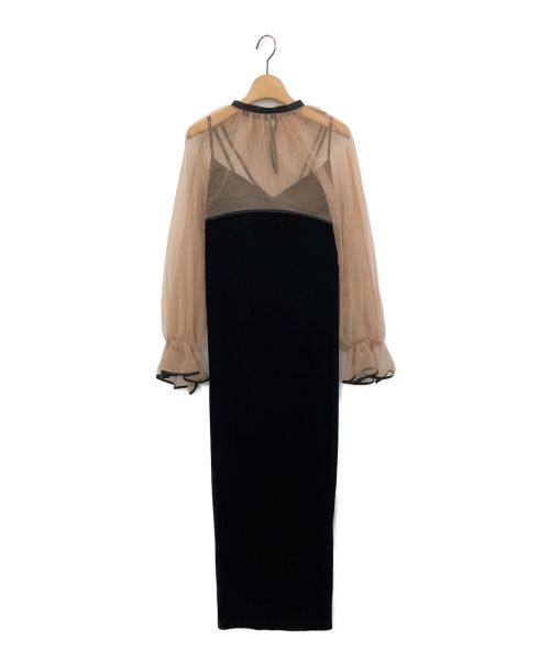 Ameri（アメリ）Ameri (アメリ) MANY WAY AIRY VEIL DRESS ブラック サイズ:Mの古着・服飾アイテム