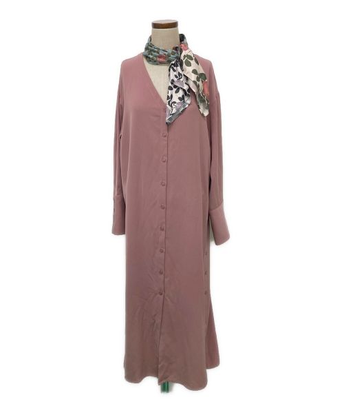 Ameri（アメリ）Ameri (アメリ) スカーフ付きワンピース ピンク サイズ:Fの古着・服飾アイテム