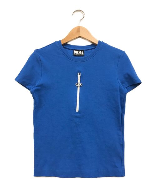 DIESEL（ディーゼル）DIESEL (ディーゼル) T-VAZYフロントジップカットソー ブルー サイズ:Sの古着・服飾アイテム