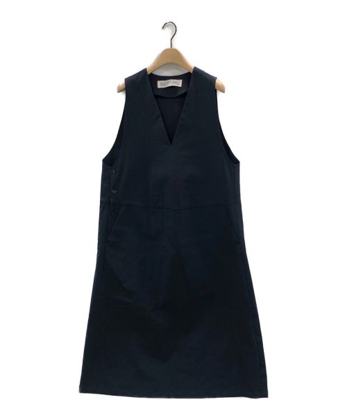 Midi-Umi（ミディウミ）Midi-Umi (ミディウミ) Vネックジャンパースカート ネイビー サイズ:-の古着・服飾アイテム