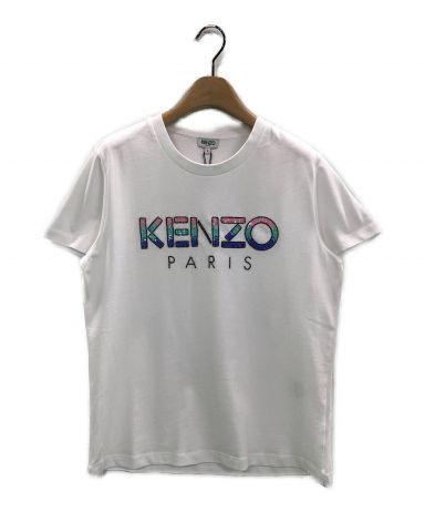 [中古]KENZO(ケンゾー)のレディース トップス スパンコールロゴTシャツ