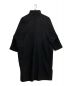 BASISBROEK (バージスブルック) メルトン ウール スタンドカラー ロングコート ブラック サイズ:3：11800円