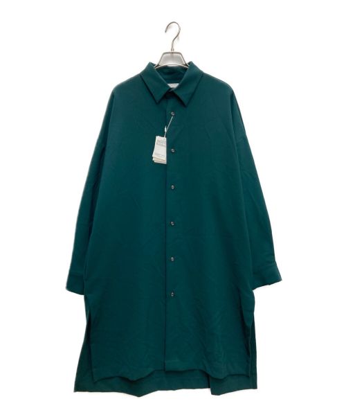 Lui's（ルイス）Lui's (ルイス) サイドスリットビッグシルエットシャツコート グリーン サイズ:F 未使用品の古着・服飾アイテム