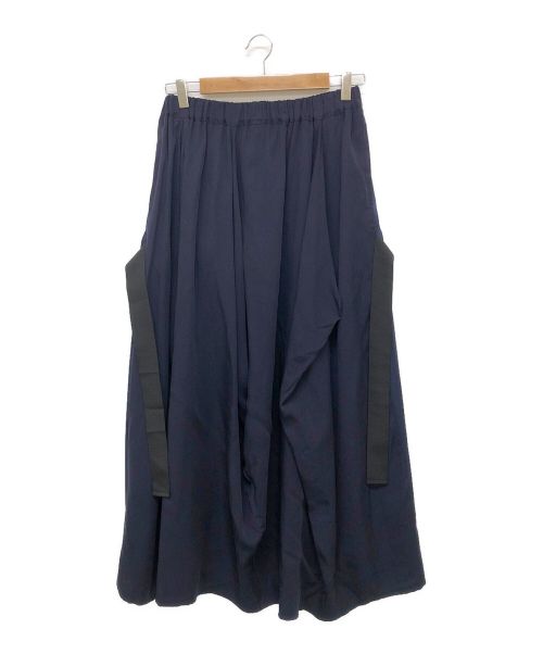 gomme（ゴム）gomme (ゴム) フレアスカート ネイビー サイズ:Mの古着・服飾アイテム