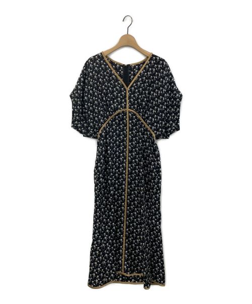 Mame Kurogouchi（マメクロゴウチ）mame kurogouchi (マメクロゴウチ) Silk Pedicel Dress ブラック サイズ:1の古着・服飾アイテム