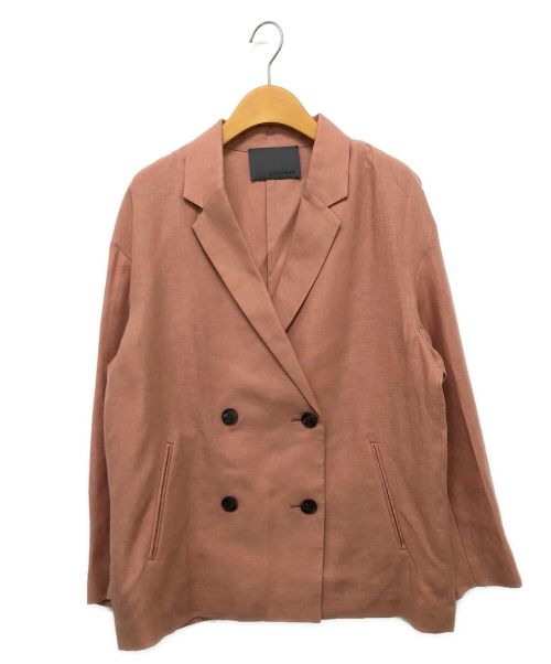 uncrave（アンクレイヴ）uncrave (アンクレイヴ) リネンテーラードジャケット ピンク サイズ:1の古着・服飾アイテム