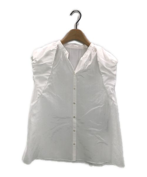 ANAYI（アナイ）ANAYI (アナイ) ライトローンパフスリーブブラウス ホワイト サイズ:38の古着・服飾アイテム