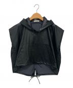 rito structureリト ストラクチャー）の古着「Eco Leather Hooded Vest」｜ブラック