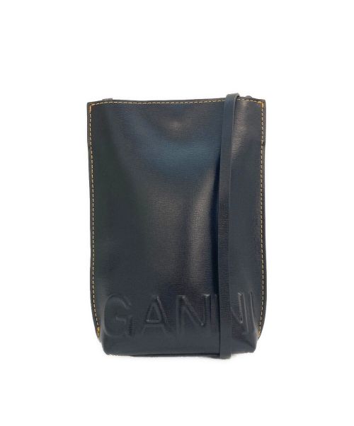 GANNI（ガニー）Ganni (ガニー) Small banner crossbody bag ブラック サイズ:-の古着・服飾アイテム
