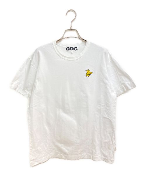 CDG（シーディージー）CDG (シーディージー) pokemon (ポケモン) ワッペンデザインTシャツ ホワイト サイズ:XLの古着・服飾アイテム