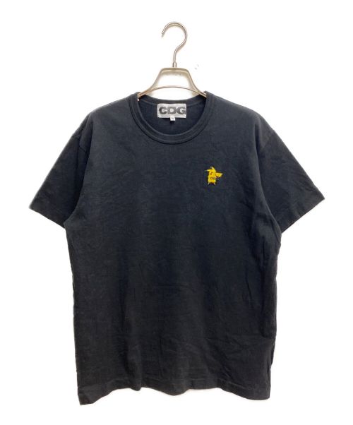 CDG（シーディージー）CDG (シーディージー) pokemon (ポケモン) ワッペンデザインTシャツ ブラック サイズ:XLの古着・服飾アイテム