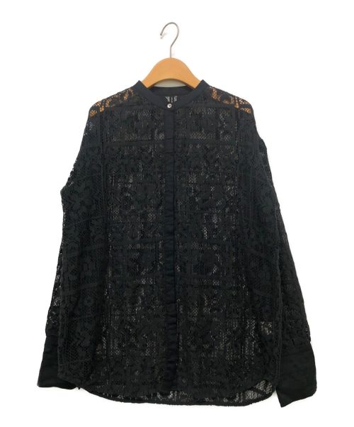 TODAYFUL（トゥデイフル）TODAYFUL (トゥデイフル) Block Lace Shirts ブラック サイズ:Fの古着・服飾アイテム
