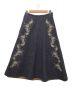 45R（フォーティーファイブアール）の古着「ニコミコツイードのお花スカート（インディゴ）」｜ネイビー