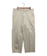 YAECA (ヤエカ) CHINO CLOTH PANTS CREASED SLIM アイボリー サイズ:34