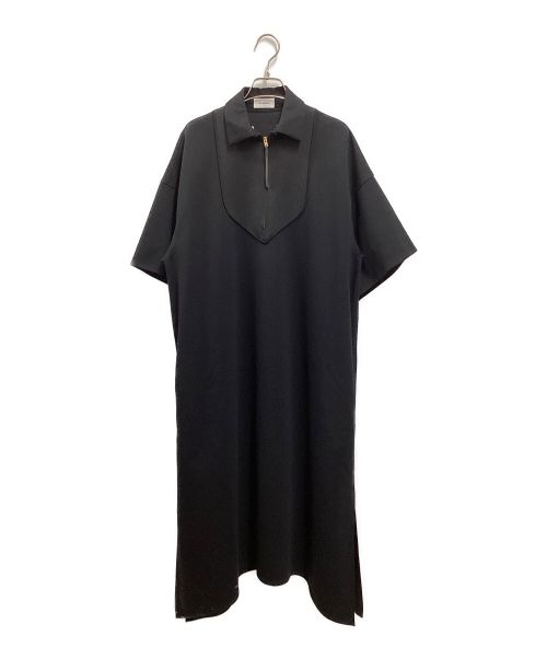 THE RERACS（ザ リラクス）THE RERACS (ザ リラクス) WITH COLLAR BIB DRESS ブラック サイズ:38の古着・服飾アイテム