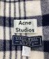 Acne studios (アクネストゥディオス) チェック大判ストール ホワイト：5800円
