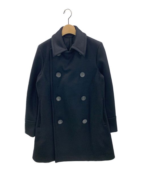 THE RERACS（ザ リラクス）THE RERACS (ザ リラクス) MELTON P COAT ブラック サイズ:38の古着・服飾アイテム