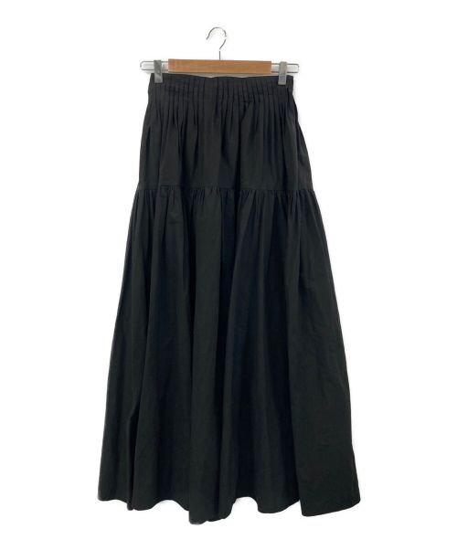 KAIEKA（カイエカ）KAIEKA (カイエカ) Pin-tuck Volume Skirt ブラック サイズ:01の古着・服飾アイテム