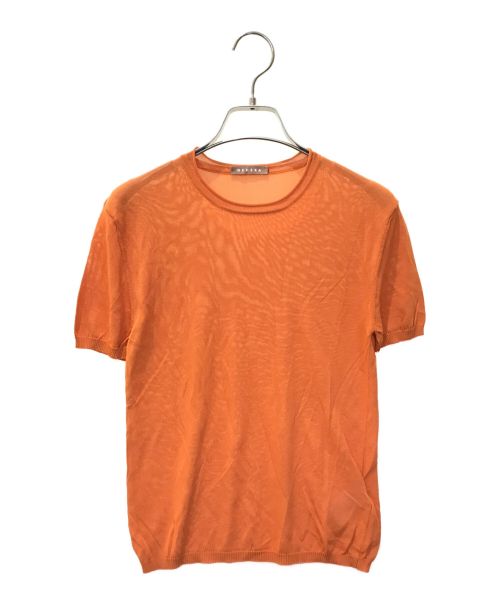 NEHERA（ネヘラ）NEHERA (ネヘラ) 半袖ニット オレンジ サイズ:S 未使用品の古着・服飾アイテム