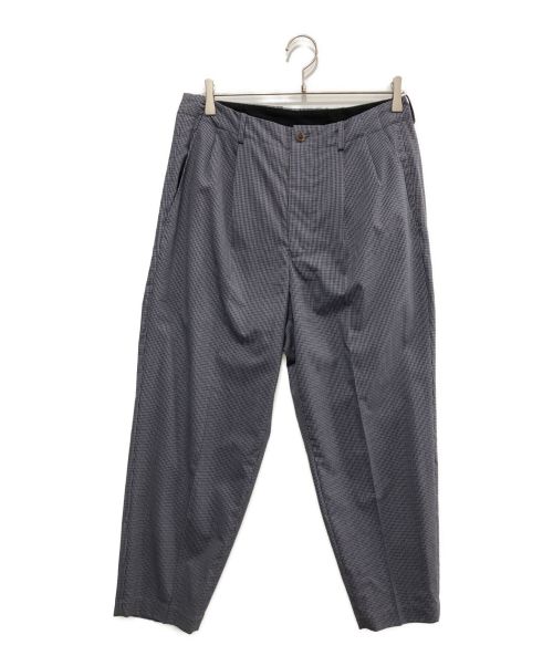 SCYE（サイ）SCYE (サイ) Checked Wool Pleated Trousers ブルー サイズ:36の古着・服飾アイテム