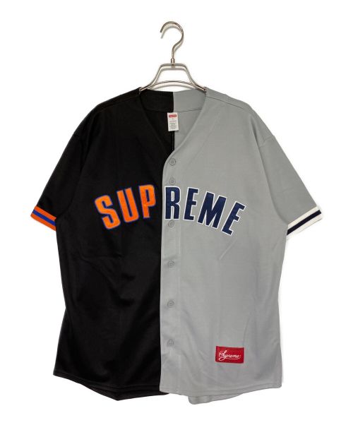 SUPREME（シュプリーム）SUPREME (シュプリーム) Don't Hate Baseball Jersey グレー×ブラック サイズ:L 未使用品の古着・服飾アイテム