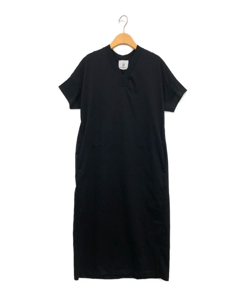 DU TANGO（デュ タンゴ）DU TANGO (デュ タンゴ) ジャージコクーンワンピース ブラック サイズ:Fの古着・服飾アイテム