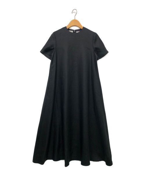 R（アール）R (アール) SOLBIATIリネンワンピース ブラック サイズ:36の古着・服飾アイテム