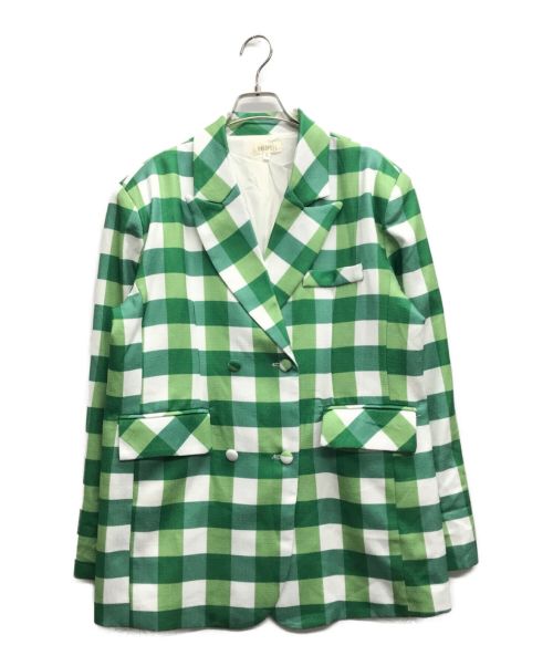 GHOSPELL（ゴスペル）GHOSPELL (ゴスペル) ダブルジャケット グリーン サイズ:Sの古着・服飾アイテム