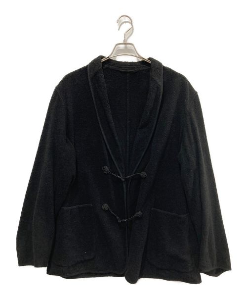COMOLI（コモリ）COMOLI (コモリ) シルクパイル スモーキングジャケット ブラック サイズ:３の古着・服飾アイテム