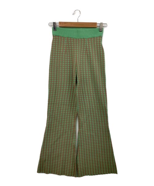 Ameri（アメリ）Ameri (アメリ) COLORFUL GINGHAM CHECK PANTS グリーン サイズ:Sの古着・服飾アイテム