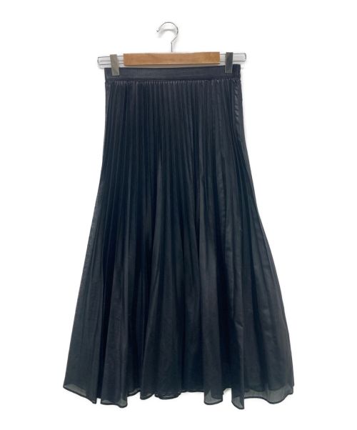 ANAYI（アナイ）ANAYI (アナイ) スパンオーガンジープリーツ スカート ブラック サイズ:36の古着・服飾アイテム