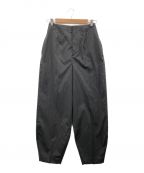 ENFOLDエンフォルド）の古着「WIDE-STRAIGHT COCOON TROUSERS」｜グレー