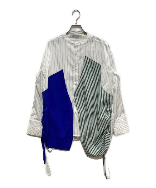 UN3D.（アンスリード）UN3D. (アンスリード) パーツドッキングシャツ ホワイト サイズ:36の古着・服飾アイテム