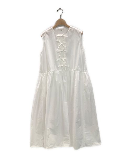 YORI（ヨリ）yori (ヨリ) リボンリボンワンピース ホワイト サイズ:36の古着・服飾アイテム