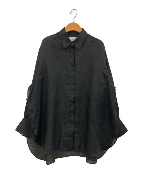 DEPAREILLE（デパリエ）DEPAREILLE (デパリエ) シアーラミーシャツ ブラック サイズ:38の古着・服飾アイテム