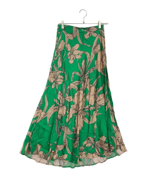 MUNTHE（ムンテ）MUNTHE (ムンテ) フラワープリントスカート グリーン サイズ:表記無しの古着・服飾アイテム