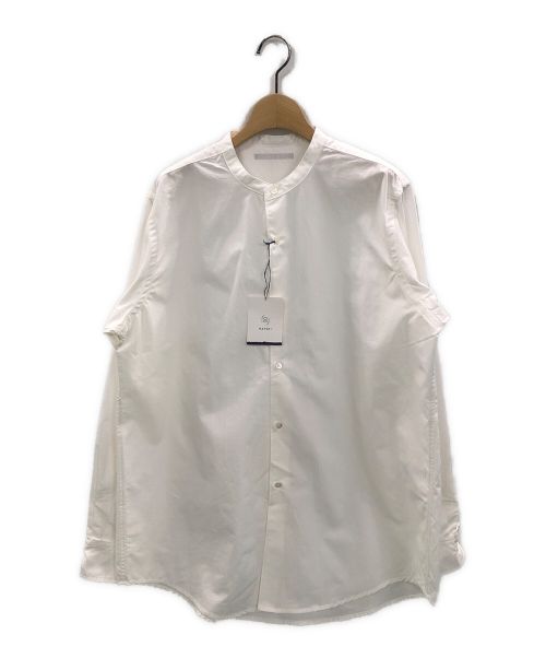 HATSKI（ハツキ）HATSKI (ハツキ) Low Count Band Collar Shirt ホワイト サイズ:1の古着・服飾アイテム