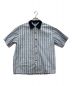 Special Guest K.K（スペシャル ゲスト）の古着「SG Stripe Fabric Short Sleeve Shirt/半袖シャツ/オープンカラーシャツ」｜ライトブルー
