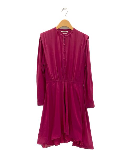 ISABEL MARANT ETOILE（イザベルマランエトワール）ISABEL MARANT ETOILE (イザベルマランエトワール) YANDRA SILK MIDI DRESS ピンク サイズ:38の古着・服飾アイテム