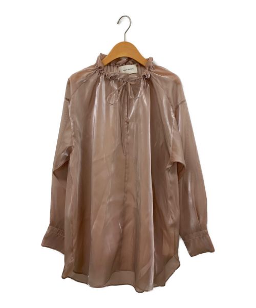 AEWEN MATOPH（イウエン マトフ）AEWEN MATOPH (イウエン マトフ) オーガンジー ドローストリング ブラウス ピンク サイズ:FREEの古着・服飾アイテム
