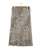 theoryセオリー）の古着「Classic Leopard Slip Skirt KL」｜アイボリー